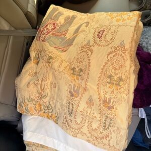 Pottery Barn Dupioni Silk Curtains 100x84 Ivory Doublewidth